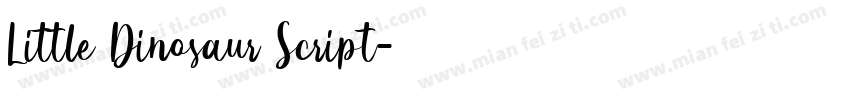 Little Dinosaur Script字体转换